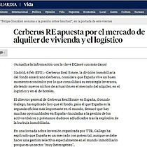 Cerberus RE apuesta por el mercado de alquiler de vivienda y el logstico